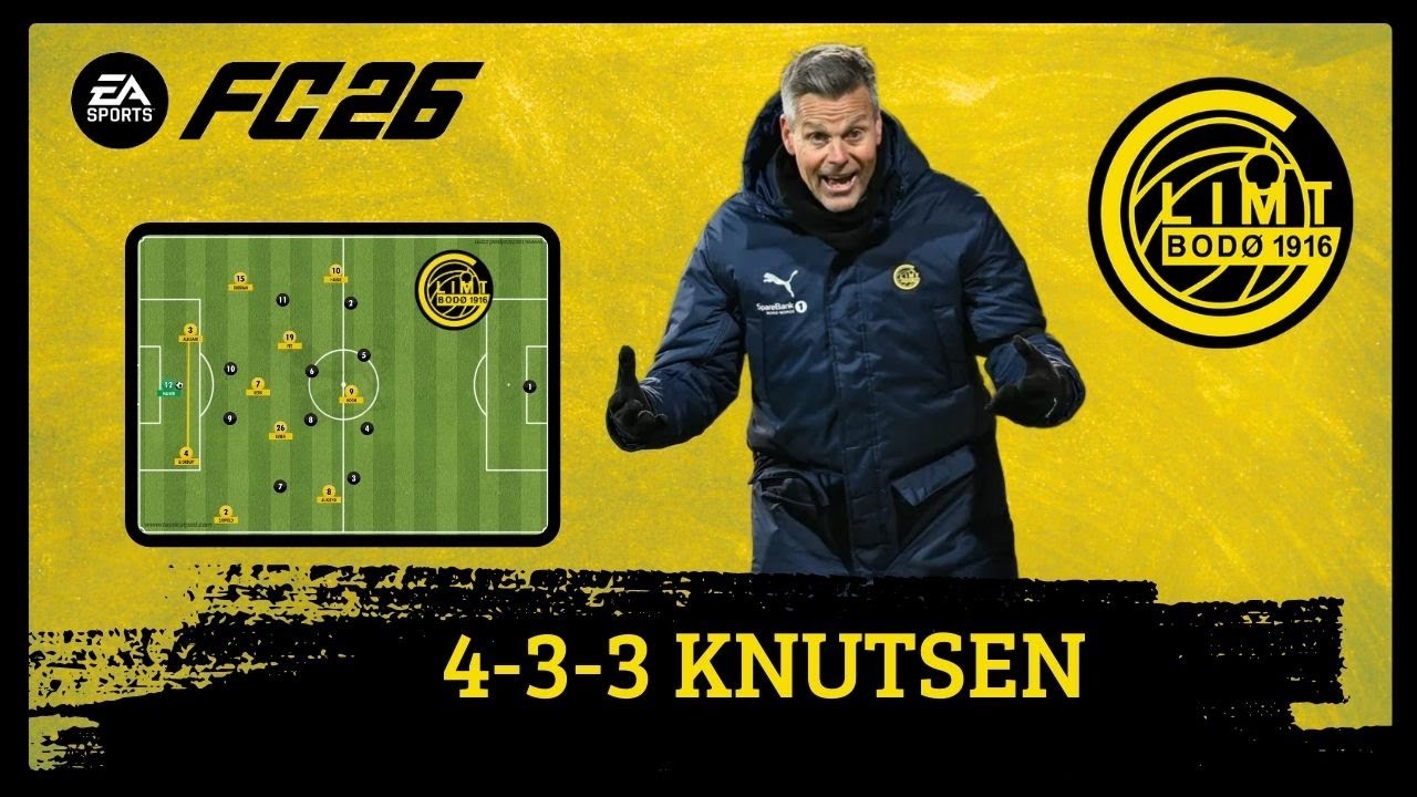 Кнутсен 4-3-3 Бодо/Глимт EA FC 26 |Тактика|