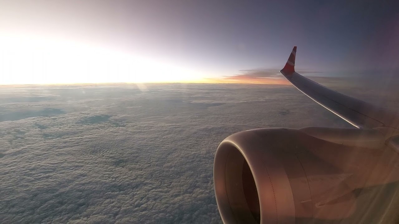 Amanhecer - voo em altitude de cruzeiro. @voegol