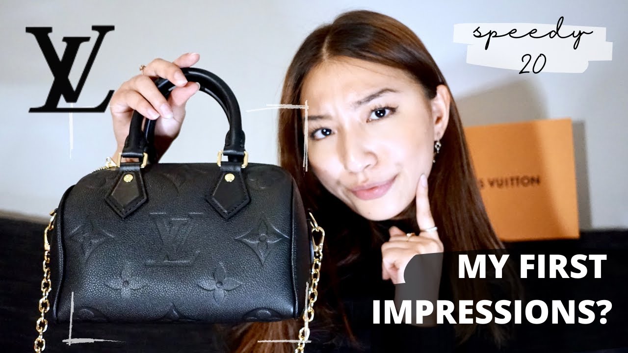 NEW LOUIS VUITTON SPEEDY 20 BANDOULIERE 2021! FIRST IMPRESSIONS, WHAT'S IN MY DESIGNER BAG?