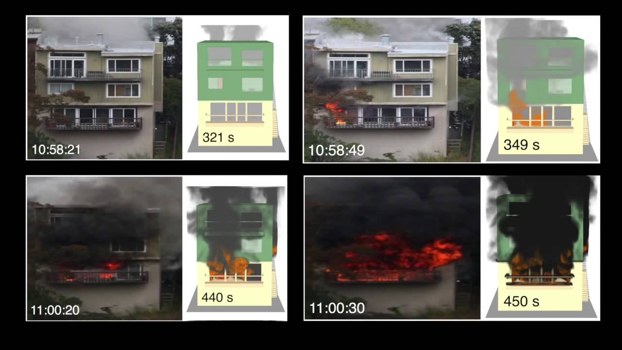 Simulation of a Fire in a Hillside Residential Structure  San Francisco