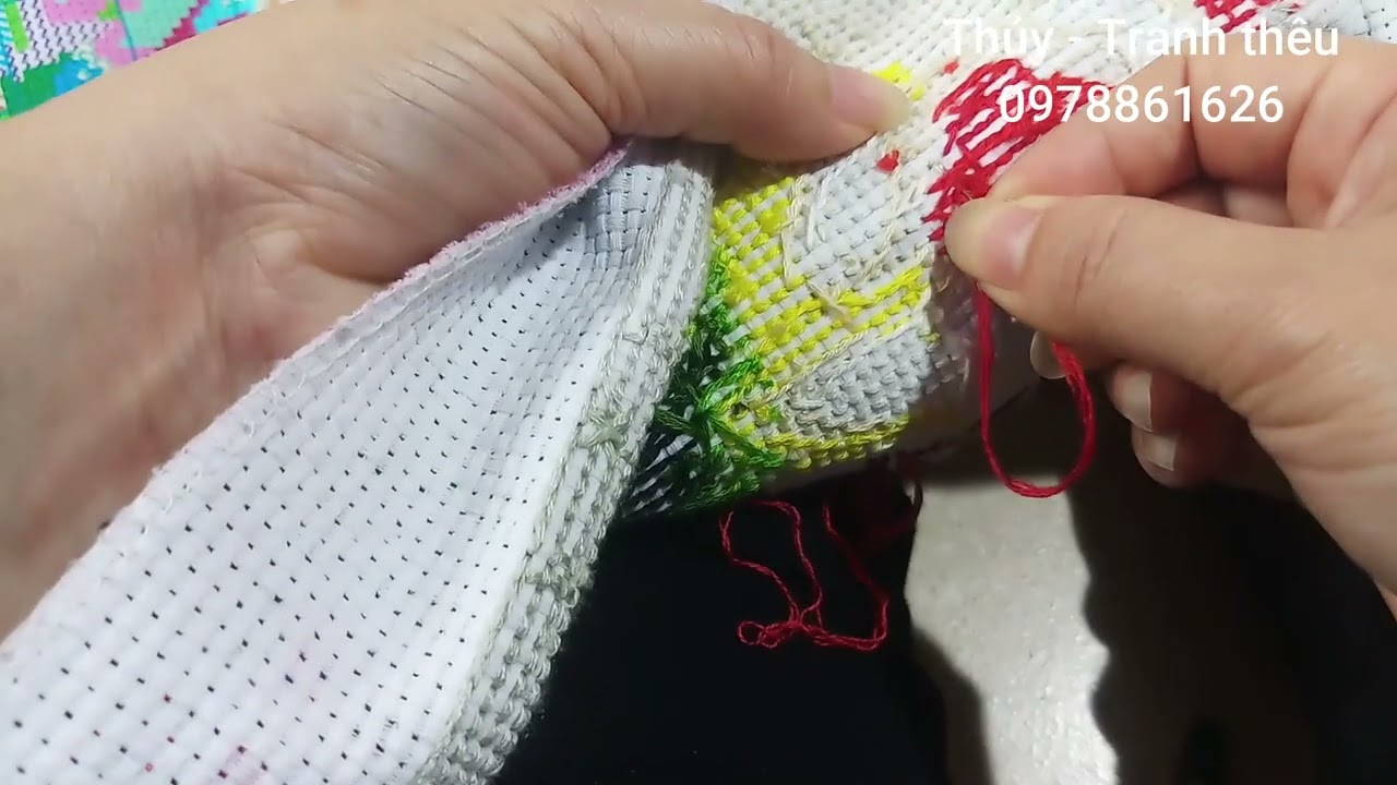 Cách phân biệt vải 9CT và 11CT trong tranh thêu chữ thập. Ưu nhược điểm của từng loại.
