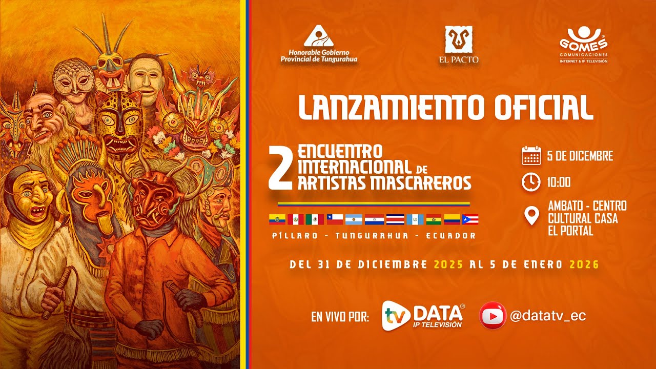 👺👹 TRANSMISIÓN EN VIVO – LANZAMIENTO OFICIAL / 2.º Encuentro Internacional de Artistas Mascareros✨🎭