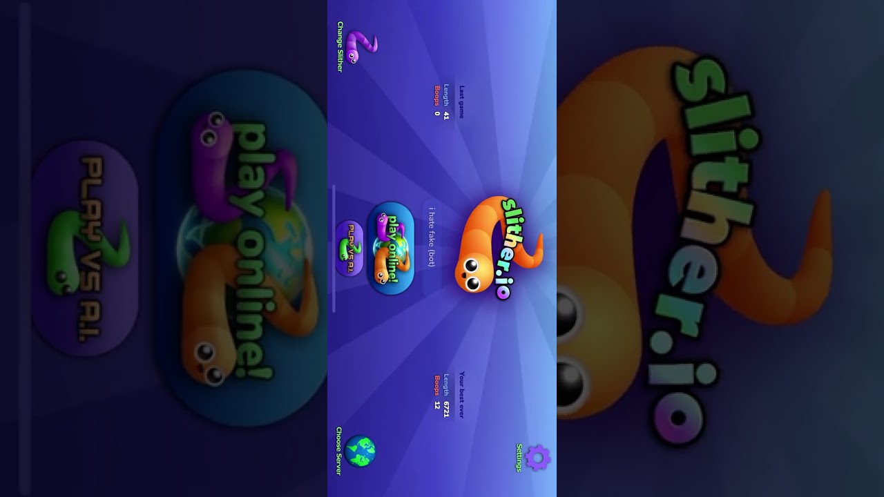 Pelaan slither.io :D
