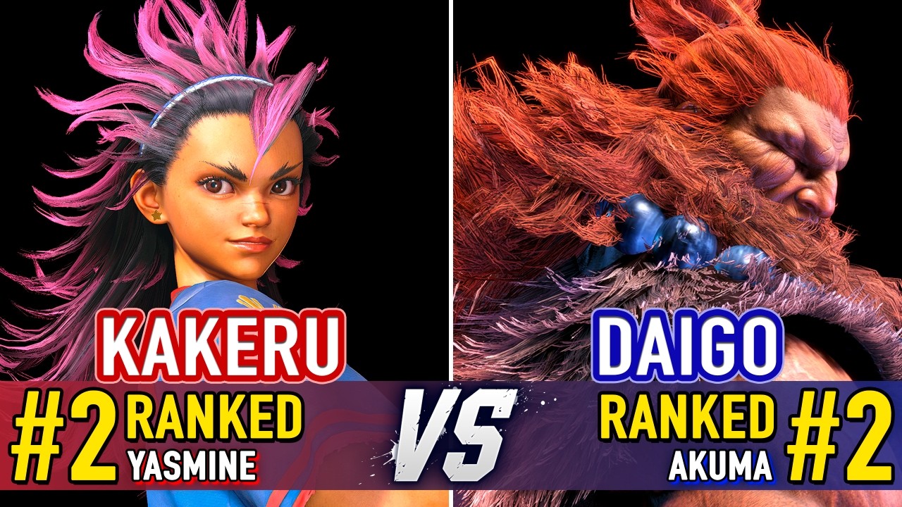 SF6 🤜 KAKERU (#2 Ranked Yasmine) vs DAIGO (#2 Ranked Akuma) 🤛 SF6 High Level Gameplay