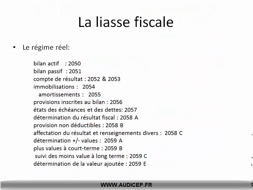 Video 1 introduction liasse fiscale