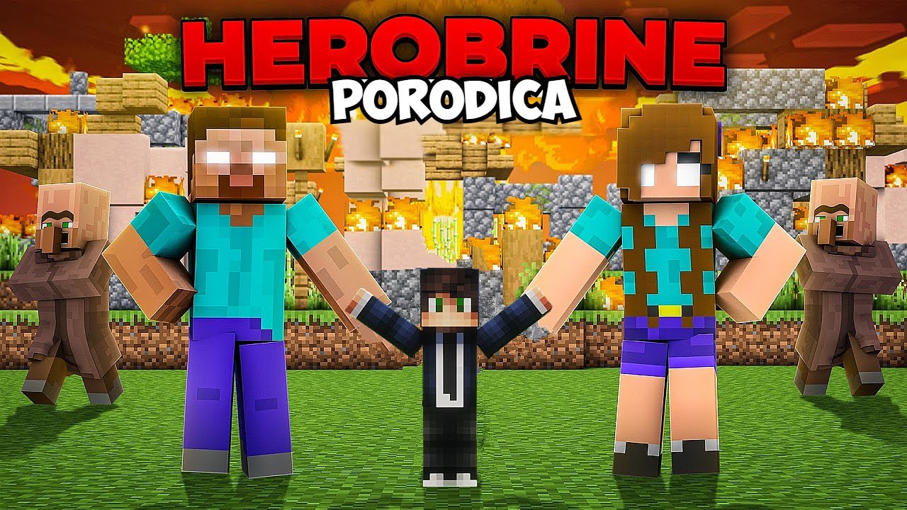 Usvojila Me HEROBRINE Porodica u Minecraftu!