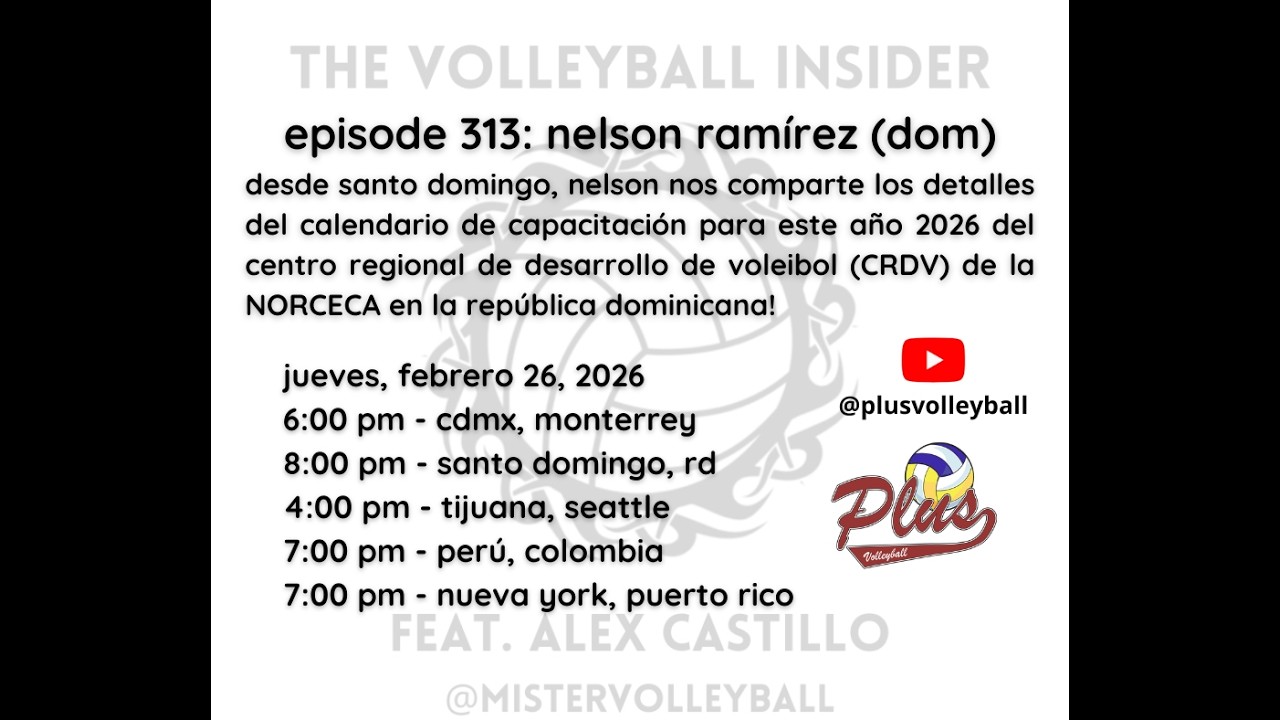 the volleyball insider, episode 313: nelson ramírez (dom)