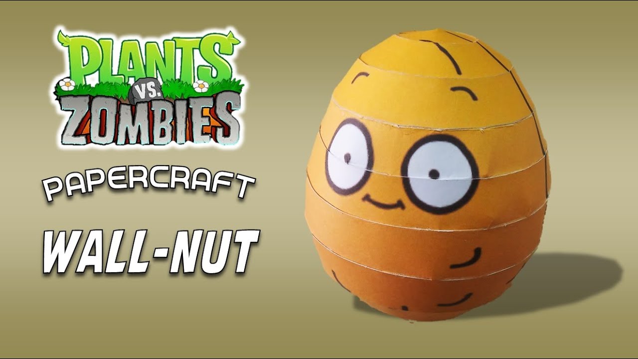 Como armar a NUEZ (Plants vs Zombies) de Papercraft paso a paso