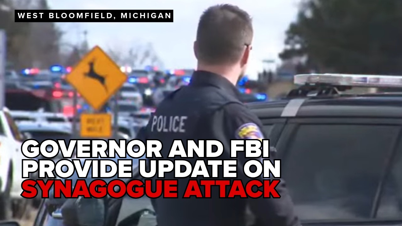 LIVE: Gov. Whitmer update on West Bloomfield synagogue attack