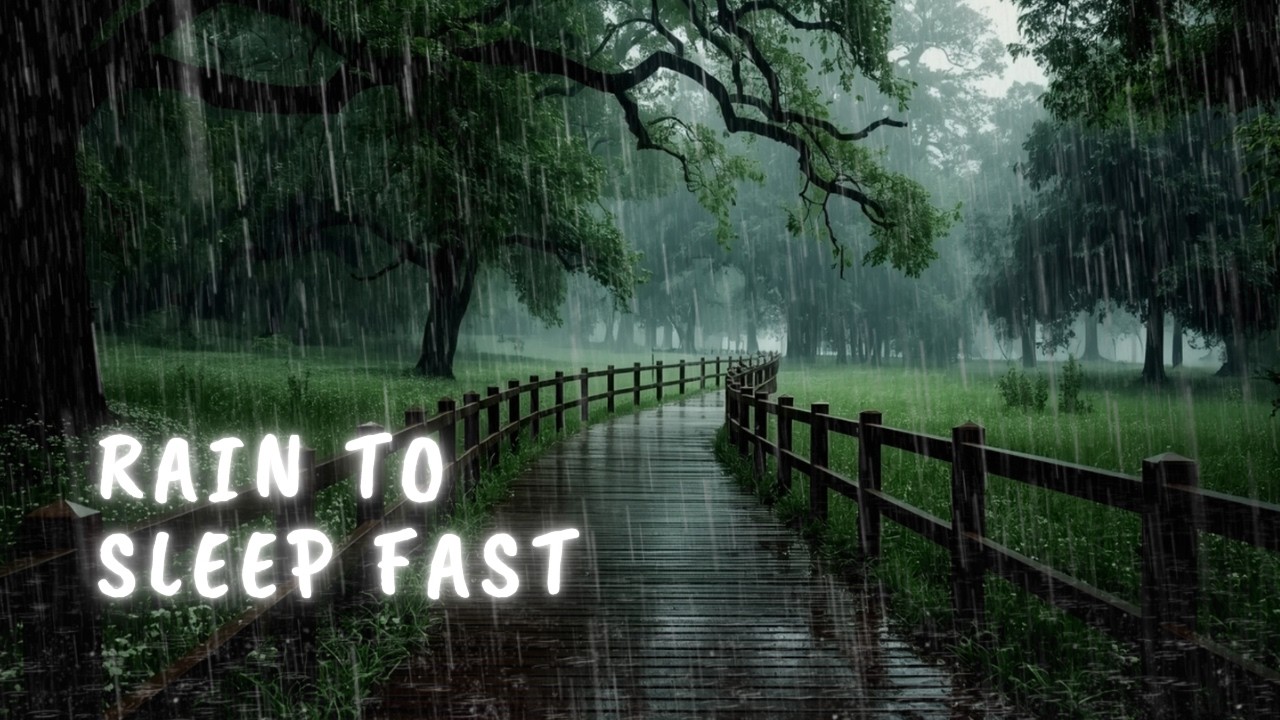 Gentle Forest Rain for Sleeping and Relaxation 🌧️ Peaceful Nature Rain Ambience for Deep Sleep