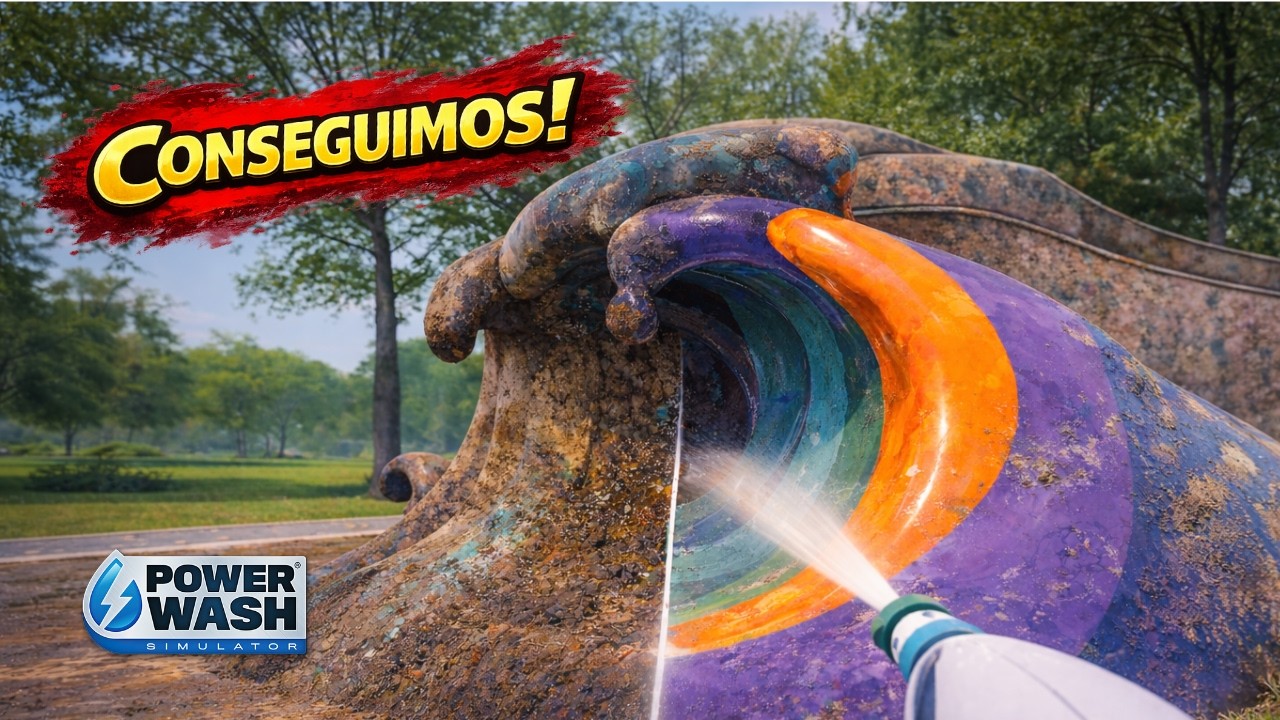 Parque das Esculturas 100% LIMPO! 🧼✨ | PowerWash Simulator EP 3