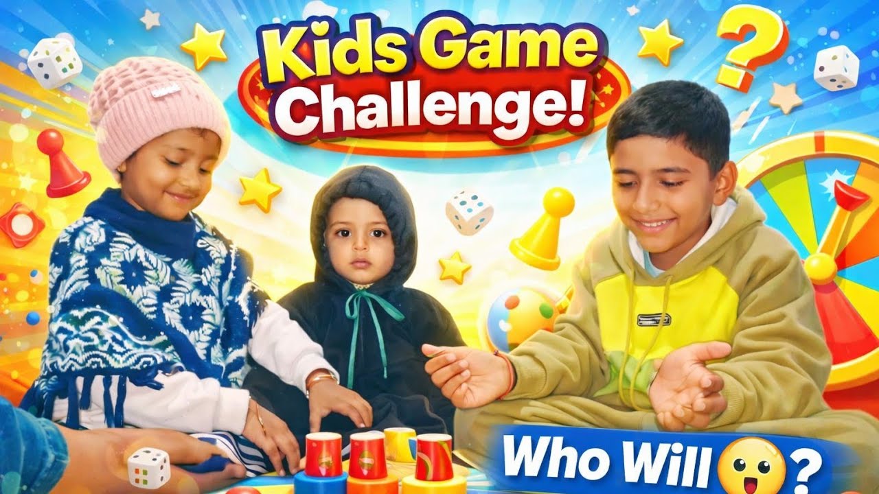Kids Game Challenge with Baby 😍 | Family Fun Video