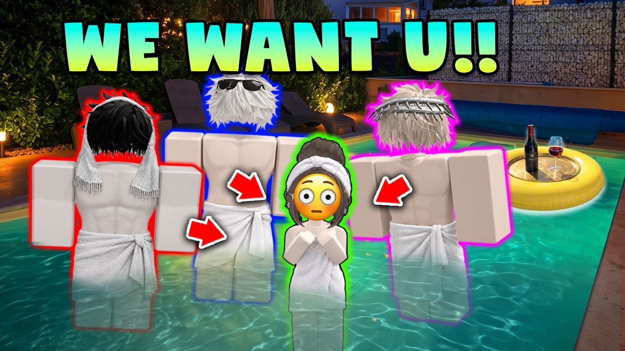 🧖&zwj;♂️ Я понравилась трём парням... но влюбилась во врага 💘 История в Roblox (TTS)