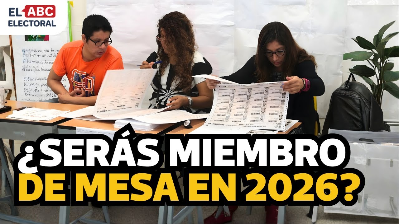 ABC electoral: Todo sobre el sorteo de la ONPE para miembros de mesa 2026 | El Comercio