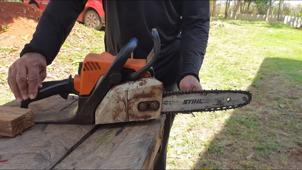 Regulagem do Motosserra MS170 da Stihl
