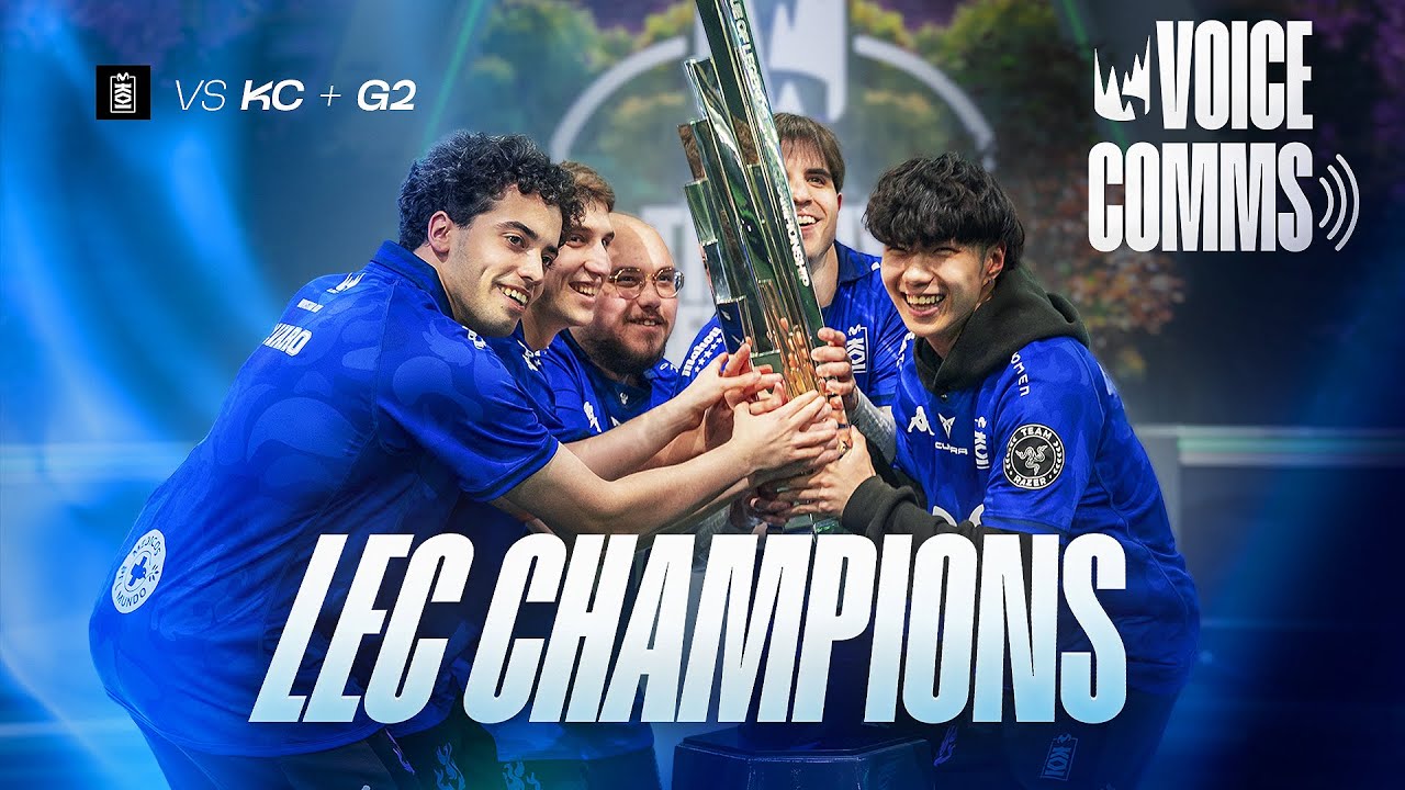 THIS IS WHAT BEING LEC CHAMPIONS SOUNDS LIKE 🏆– Voice Comms vs KC and G2