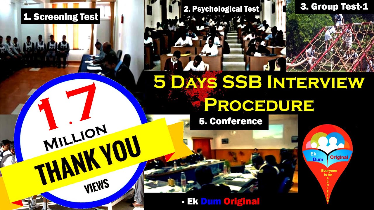5 Days SSB Interview Procedure || Complete Procedure in Brief || Hindi