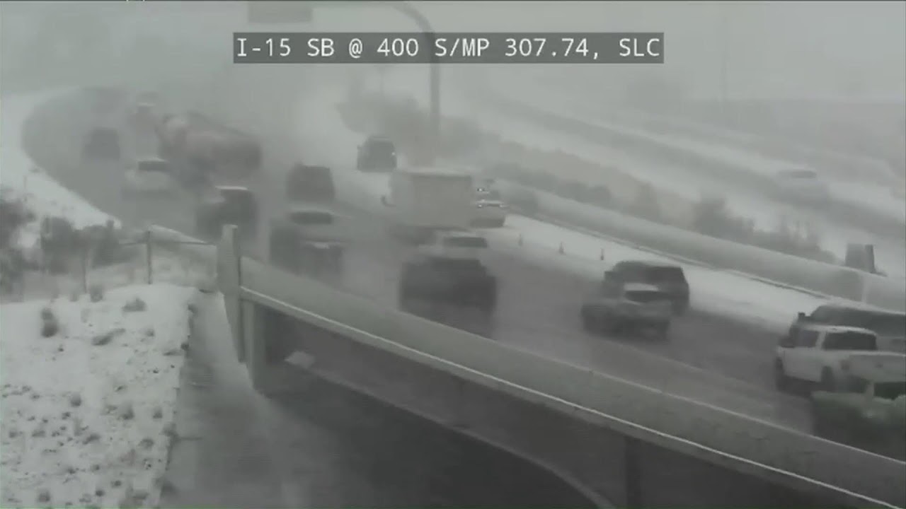 Snow, strong winds hinder traffic conditions in Salt Lake