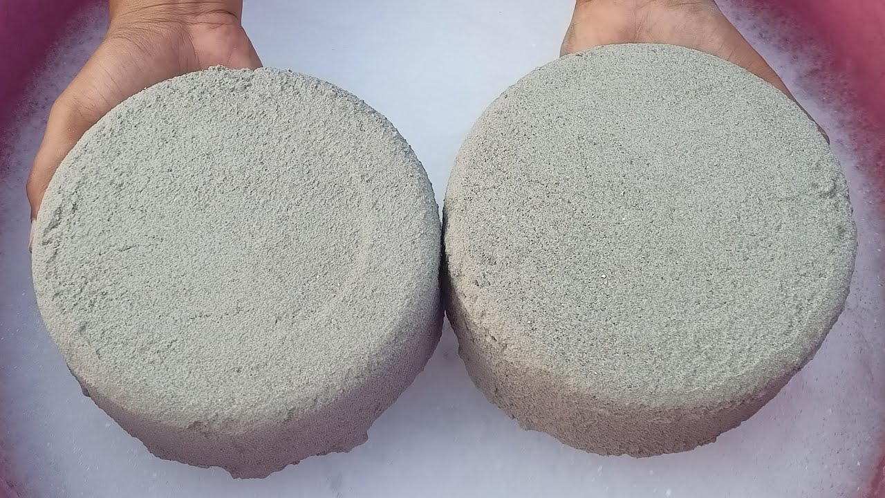 ASMR Very Soft Dusty 🤩✨ Pure sand Cement Shapes& Chunks 🪨 Dipping Crumble on Lots of Water 💦💦🌀💦🌀