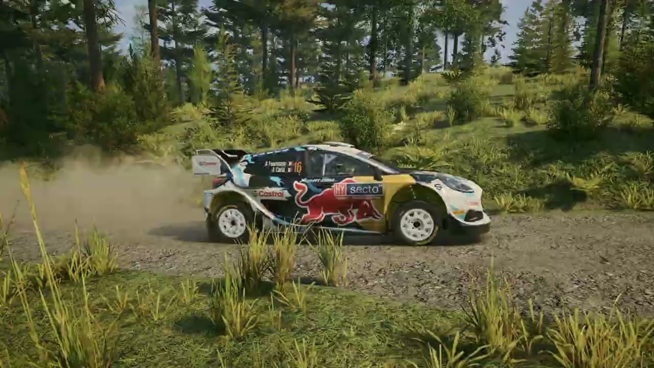 Let's drive EA WRC Ford Puma Rally1 Hybrid ´24 at Leustu Finland.