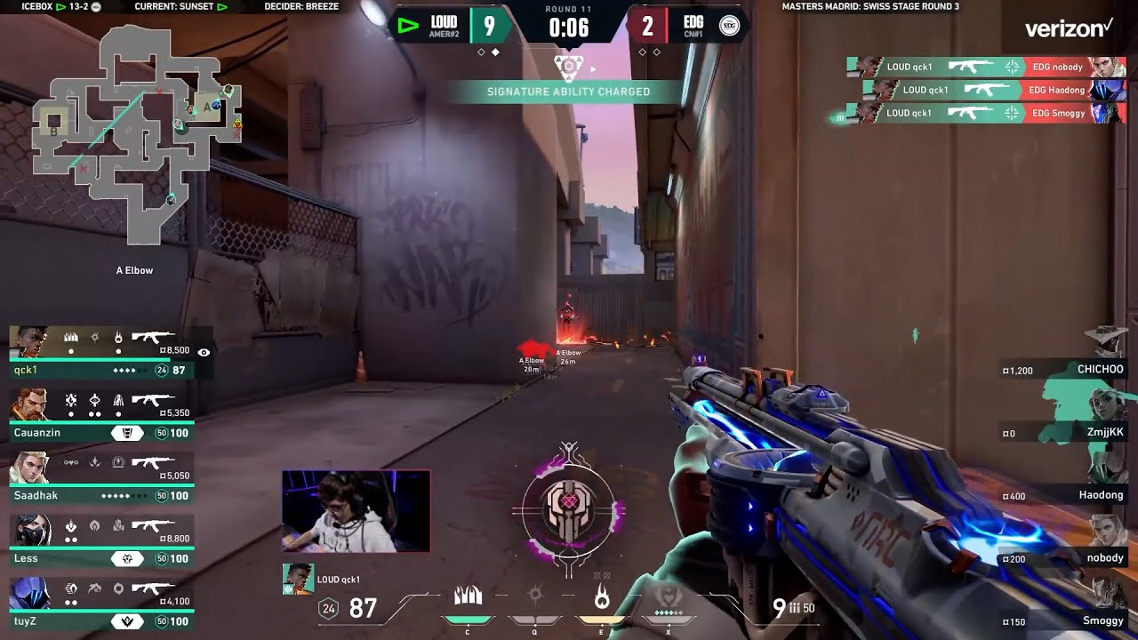 LOUD Qck Quick 3k Against EDward Gaming | VCT Masters Madrid 2024