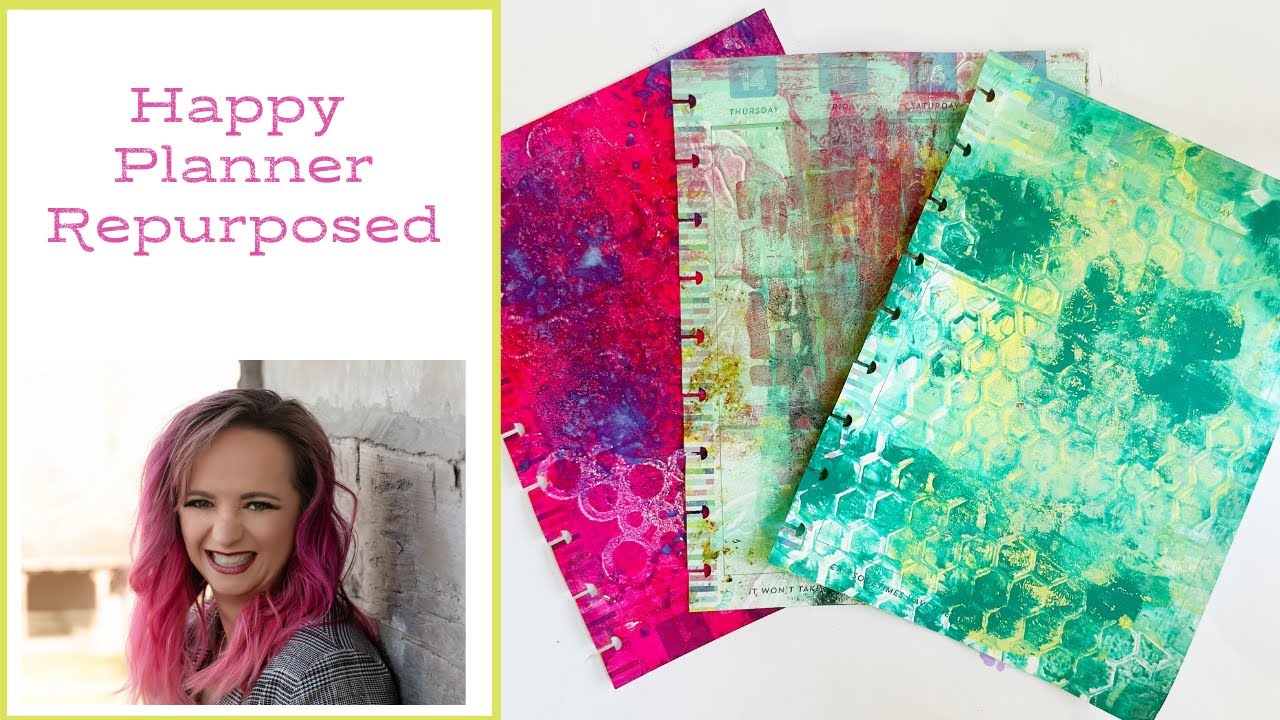Repurposing your Happy Planner into a Custom Art Journal Using Gel Press