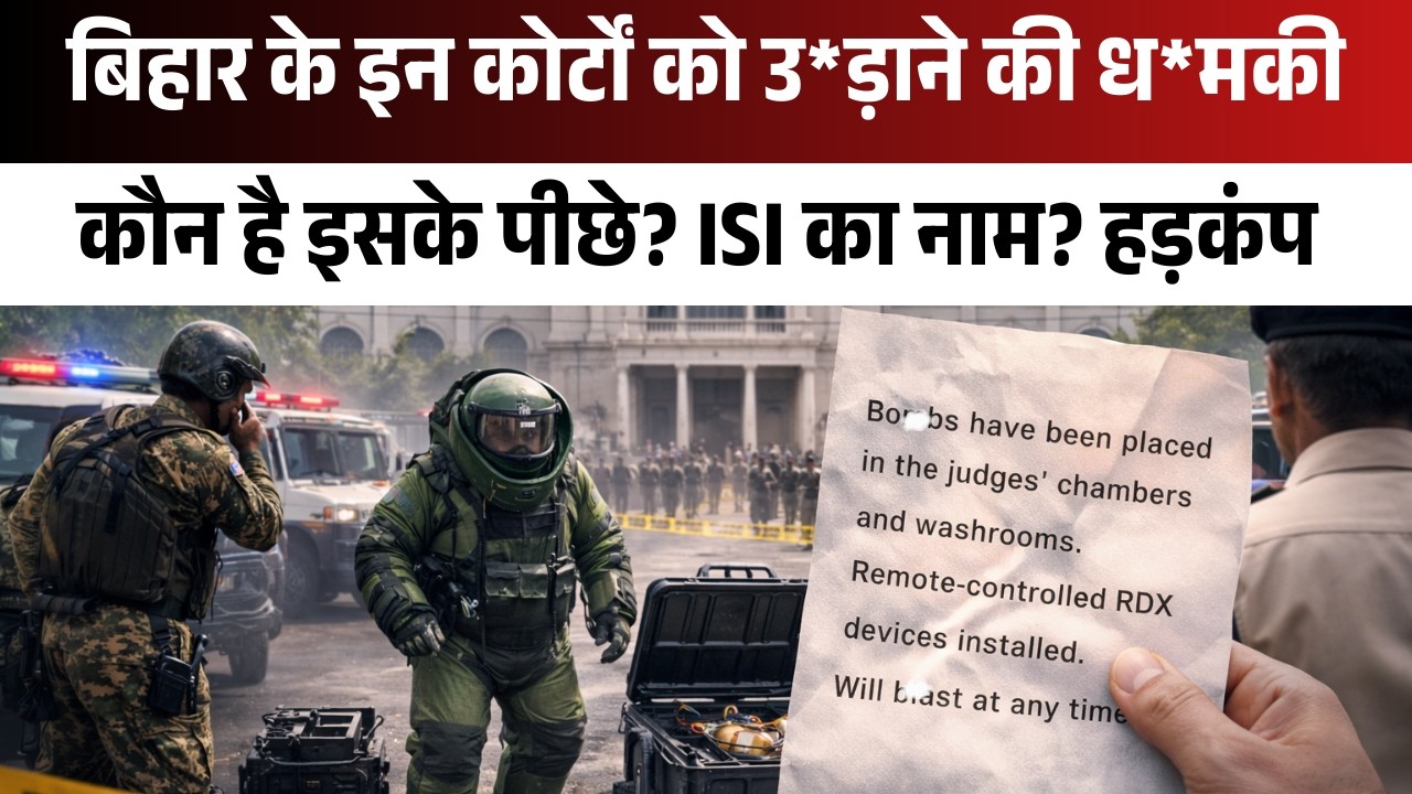 बिहार के इन Courts को उ*ड़ाने की ध*मकी! कौन है इसके पीछे? ISI का नाम? हड़कंप I Bihar Bom*b Blast News
