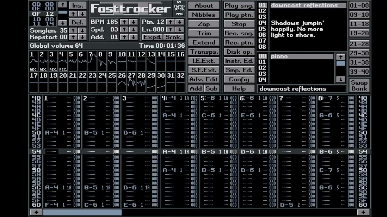 downcast reflections [Tracker Music]