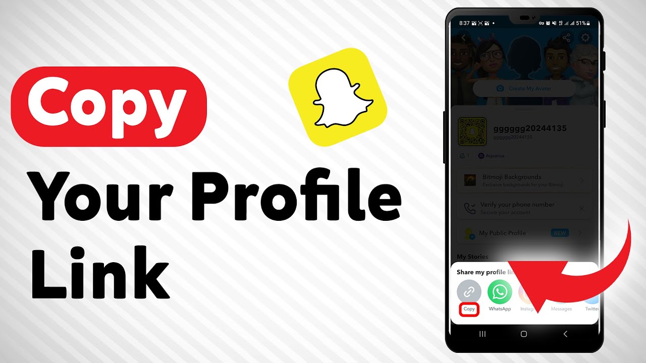 How To Copy Your Profile Link On Snapchat - Full Guide