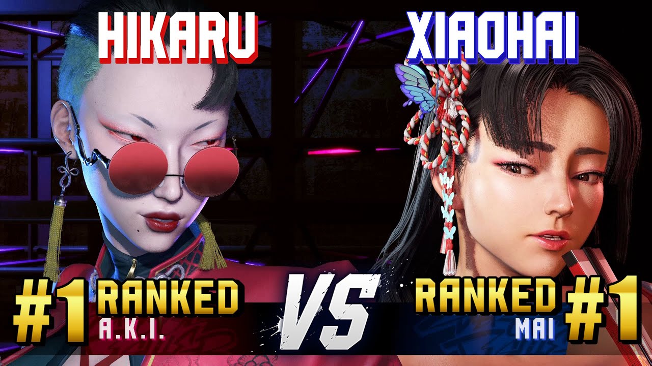 SF6 ▰ HIKARU (#1 Ranked A.K.I.) vs XIAOHAI (#1 Ranked Mai) ▰ High Level Gameplay