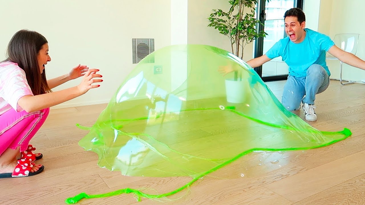 FARE UNA BOLLA GIGANTE DI SLIME CHALLENGE!!