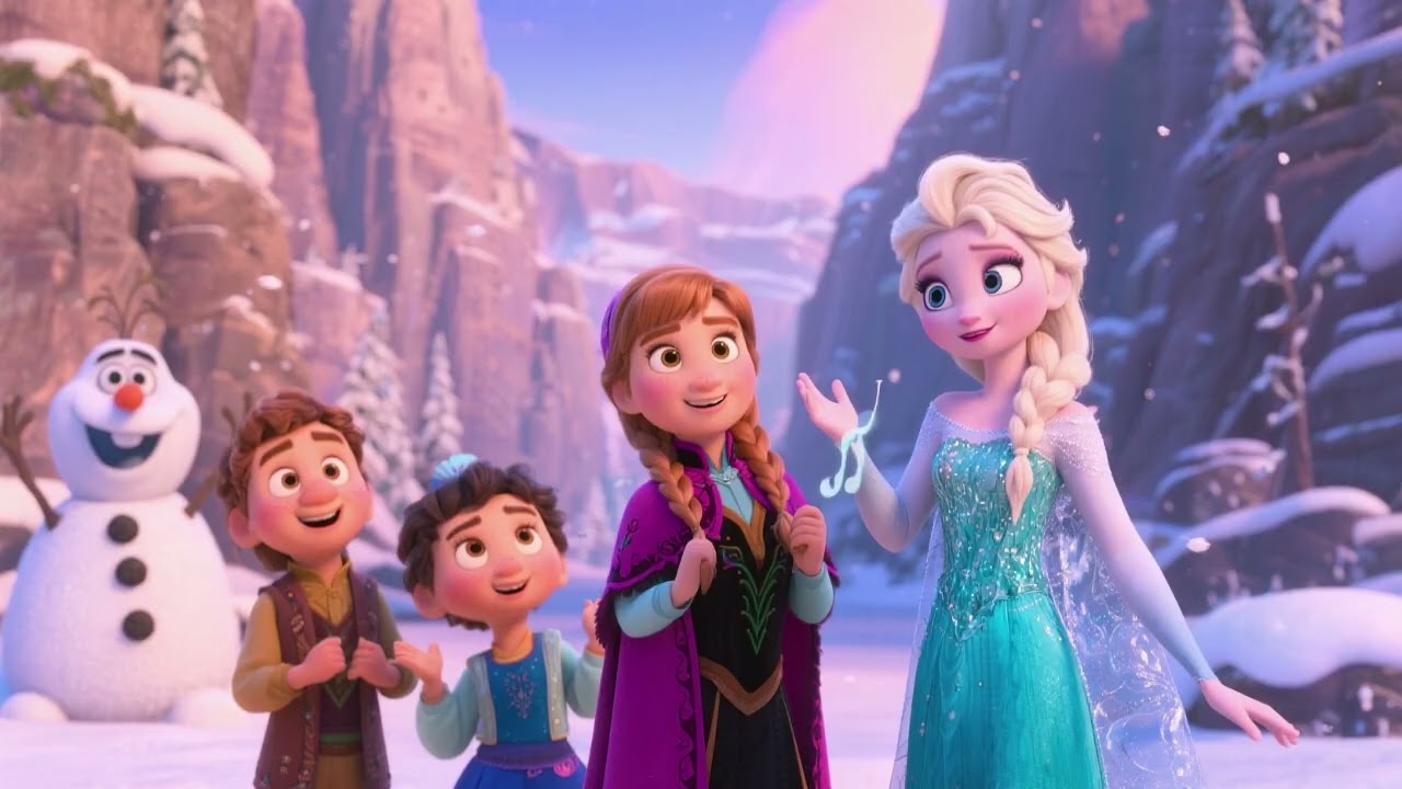 “Elsa’s Winterstep Canyon Lane 4 ❄️🏞️ | Magical Kids Winter Adventure Song”