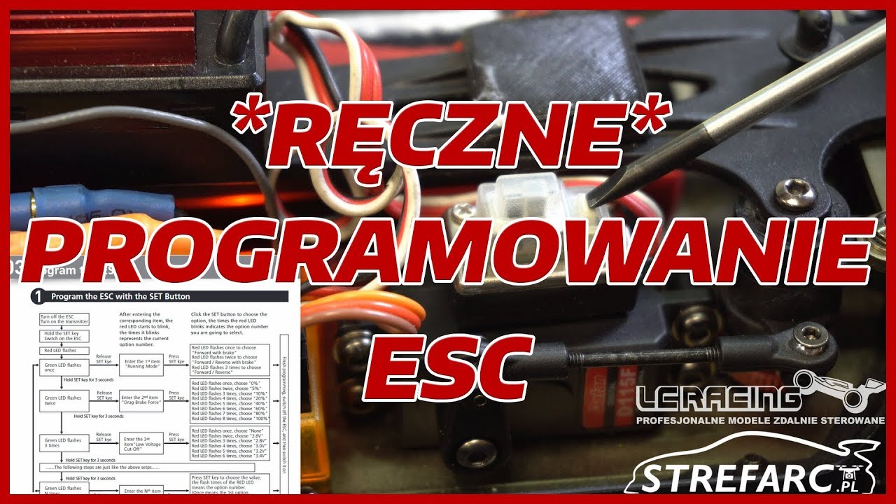 Programowanie ESC w LC Racing bez użycia karty programującej *ręcznie*