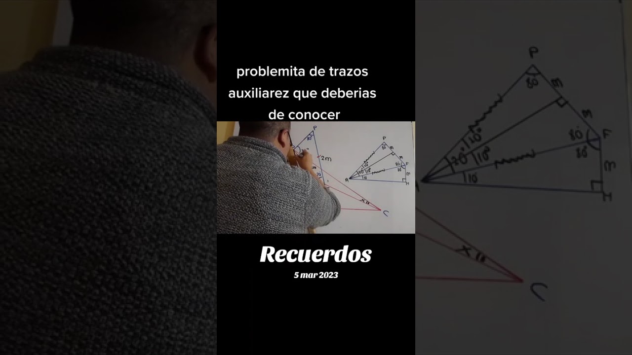 Resolviendo un ejercicio de construcciones geometricas formando triangulos isósceles y congruentes 
