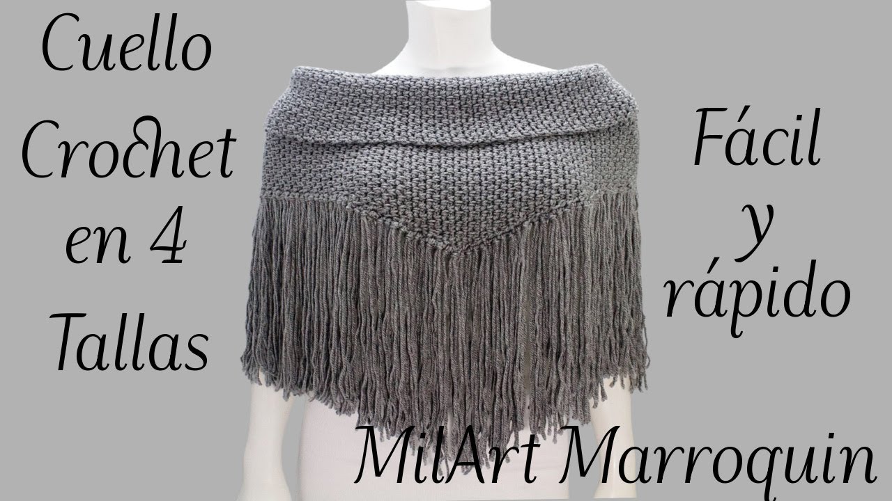 Cuello Crochet con Flecos (cc)