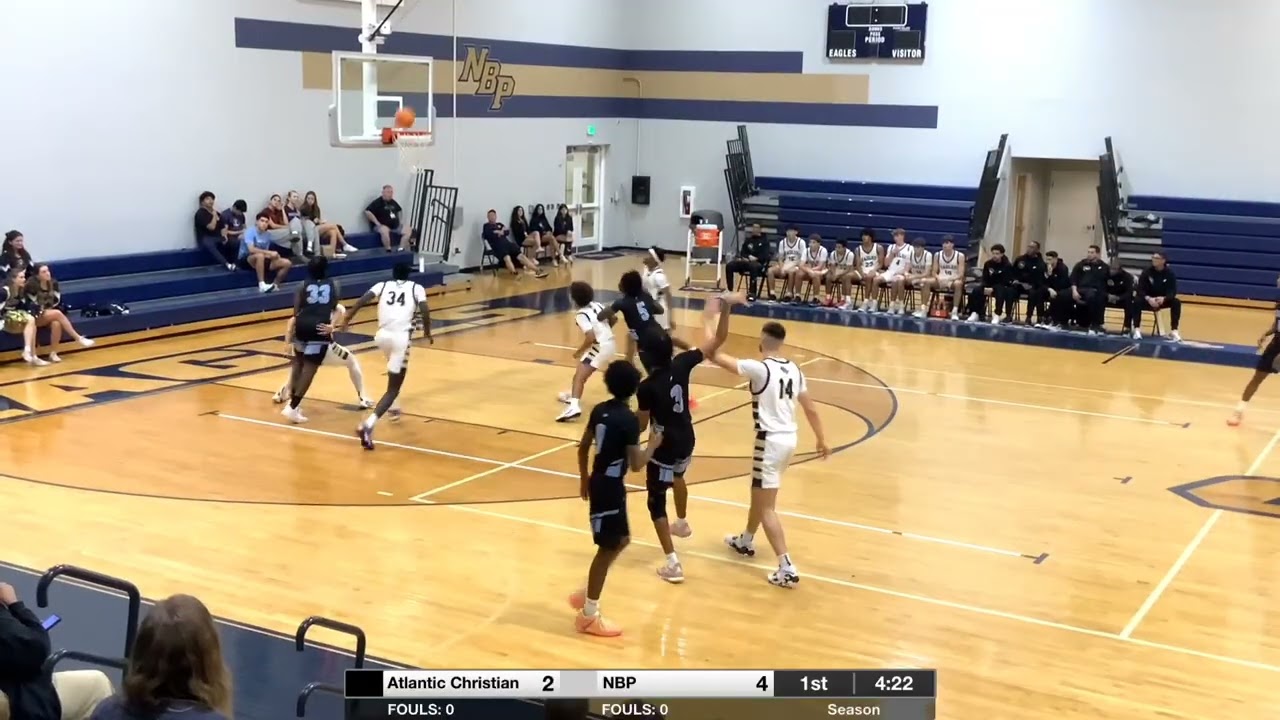 Atlantic Christian High vs NBP #0 Felix Buroz (white) 8 pts. 3 rebs. 4 asts. 1 stl.