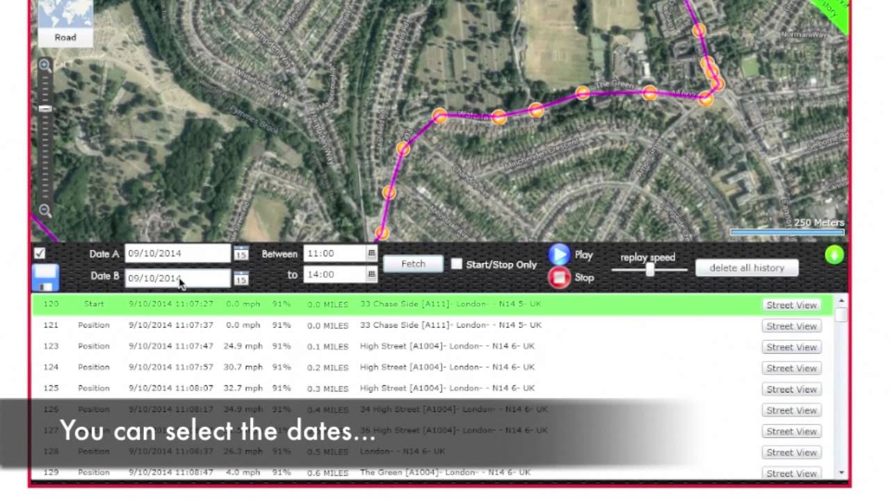 GPS TRACKERS: MAPPING PANEL HISTORY REPORT