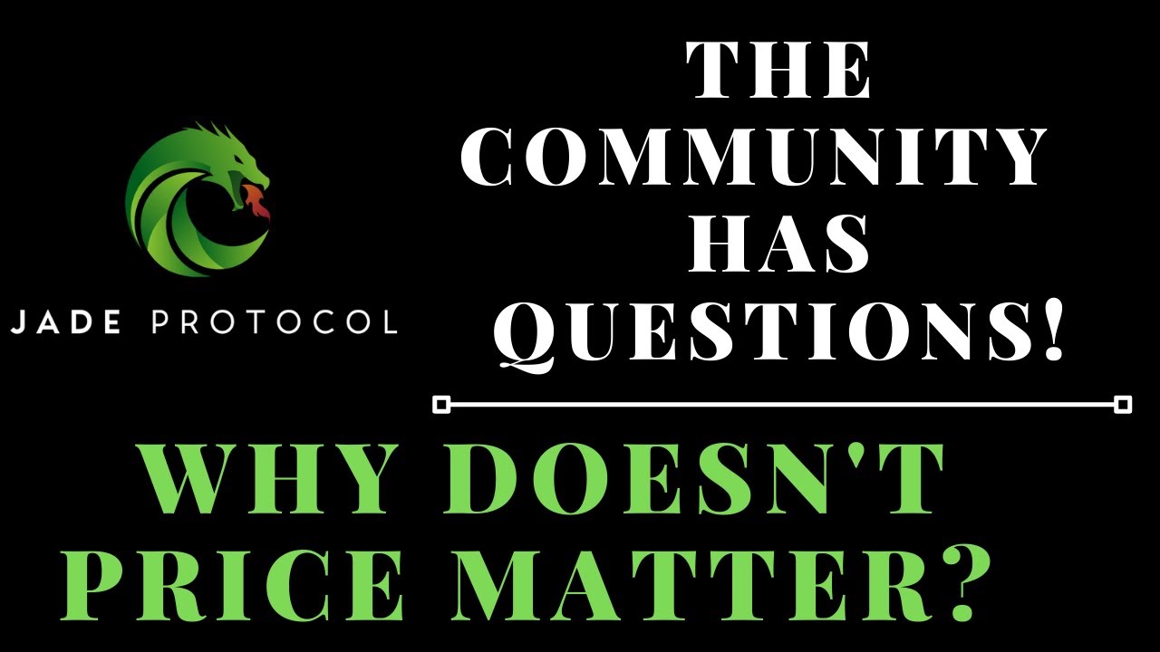 IS JADE PROTOCOL GOING TO ZERO? | PRICE DOESN'T MATTER OR DOES IT?