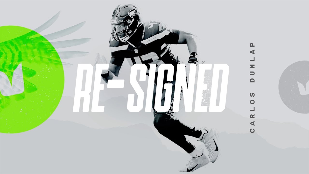 Carlos Dunlap II Re-Signs With The Seahawks | Highlights