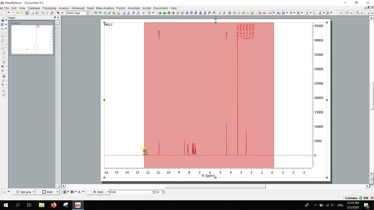 MestReNova quick tutorial | 1D Proton NMR