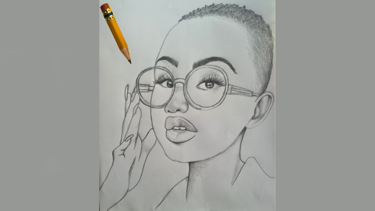 how to draw African American  girl  step by step /  How To Draw BLACK GIRL   Woman Face drawing