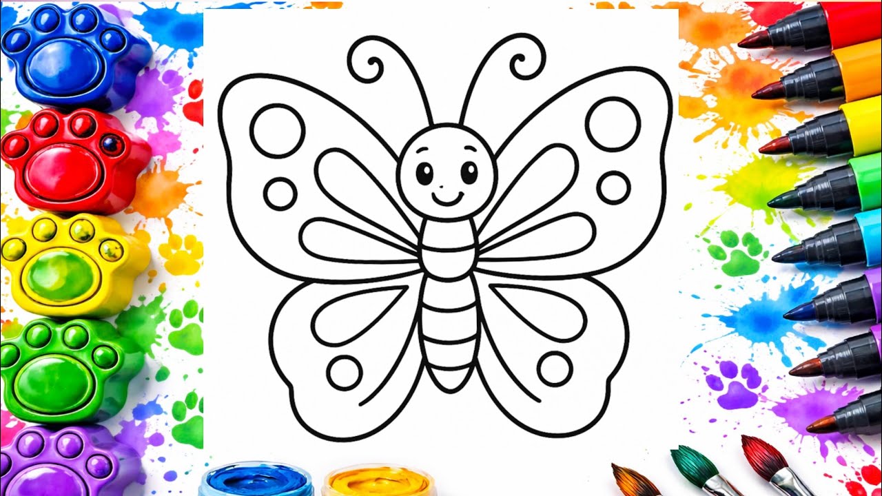 How to Draw a Butterfly 🦋 | Easy Step by Step
