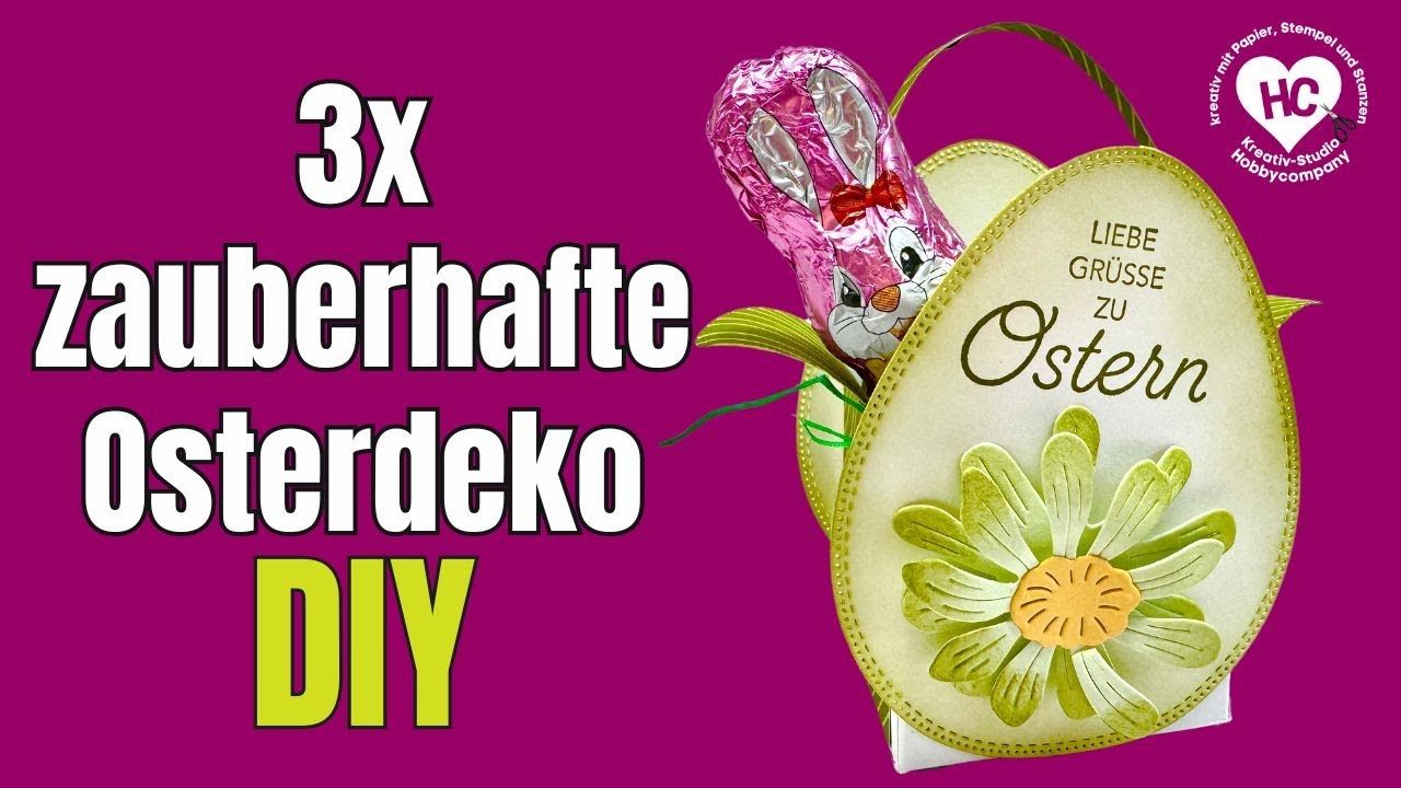Osterkörbchen basteln - in 3 Größen