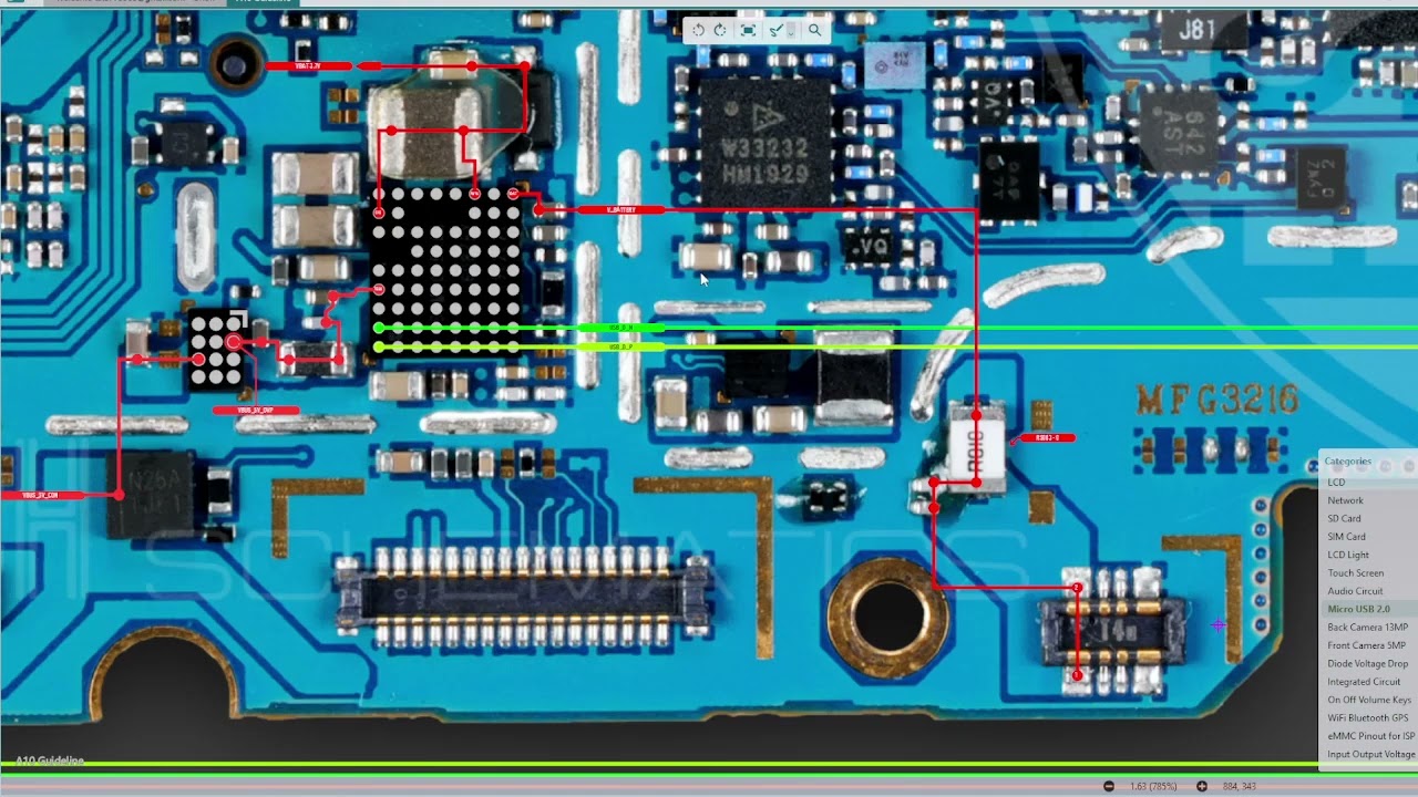 Samsung A10 SM-A105 Full Block Diagram