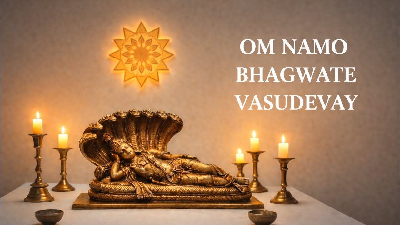 Om Namo Bhagavate Vasudevaya 🕉️ – 108 Times to Strengthen Faith & Inner Stability