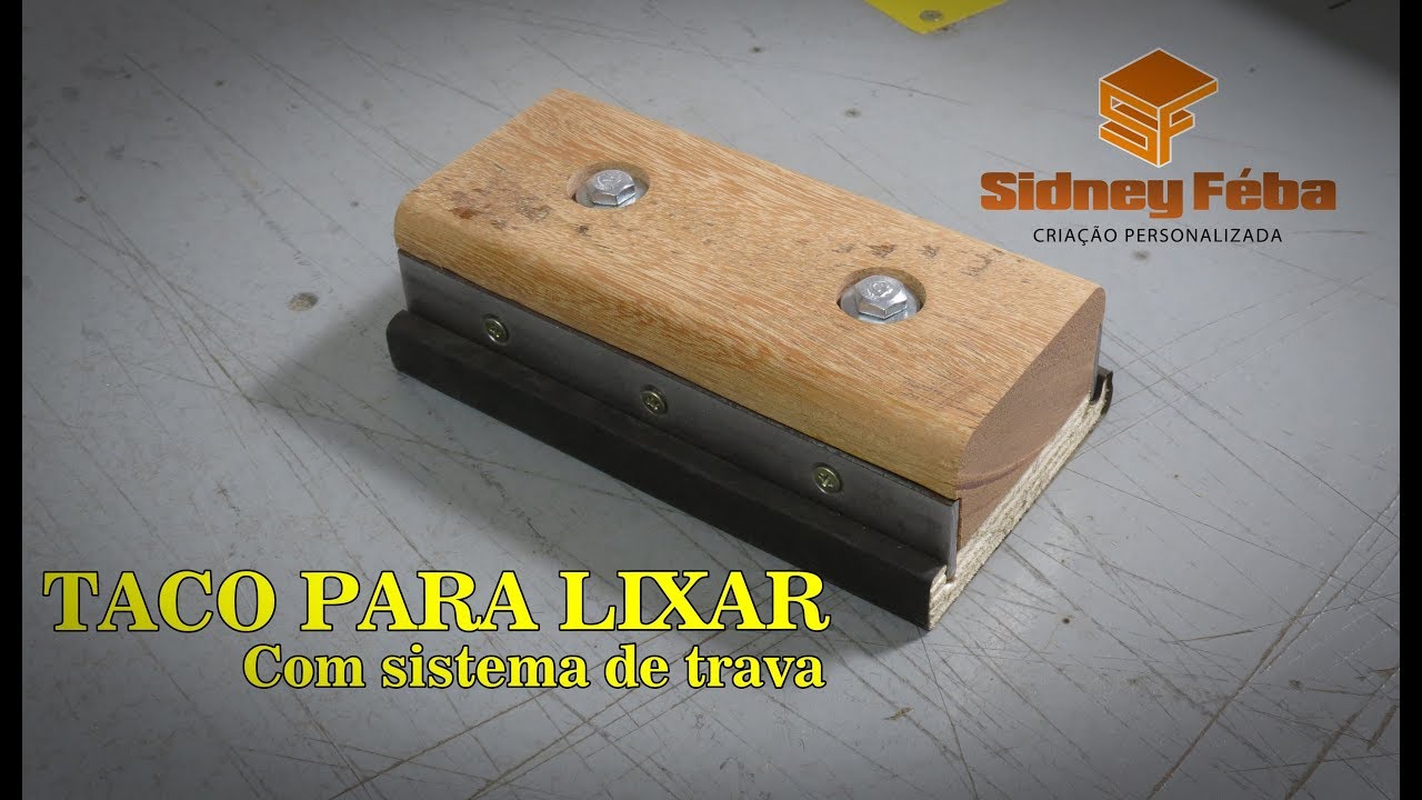 TACO PARA LIXAR (com sistema de trava)