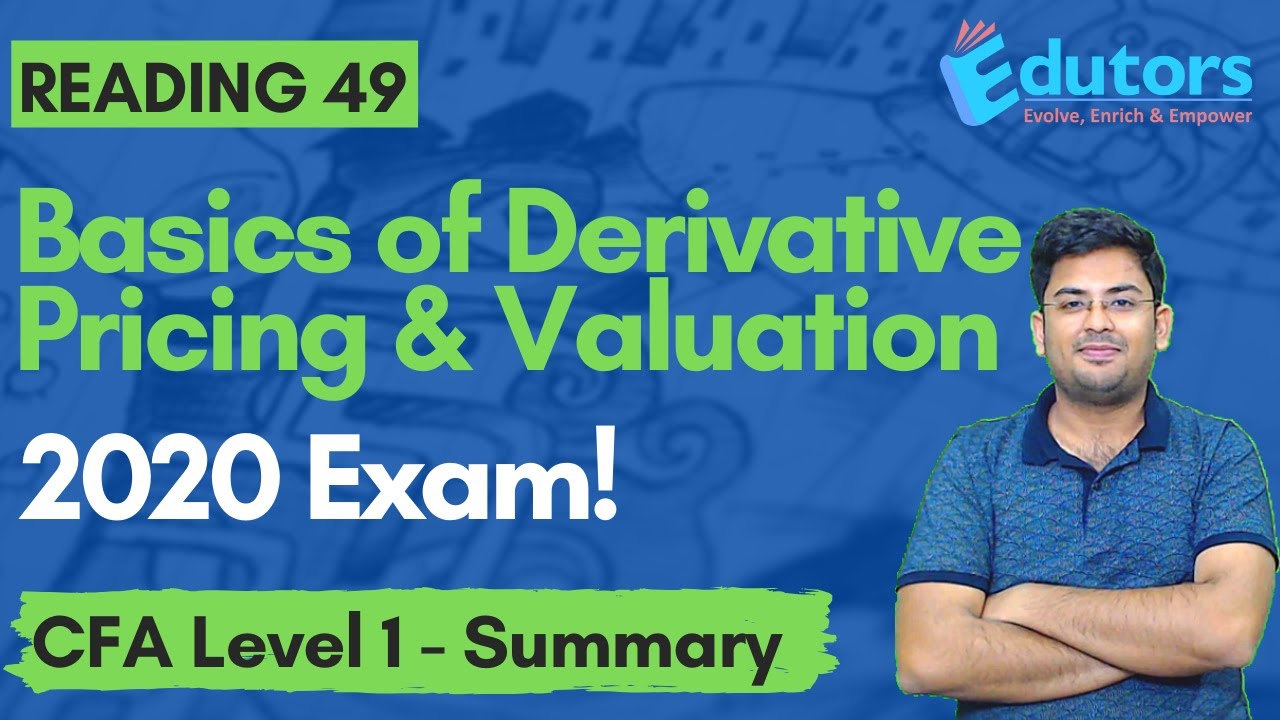 CFA Level 1 - Summary Video (2020) | Basics of Derivative Pricing & Valuation | Derivatives | Hindi