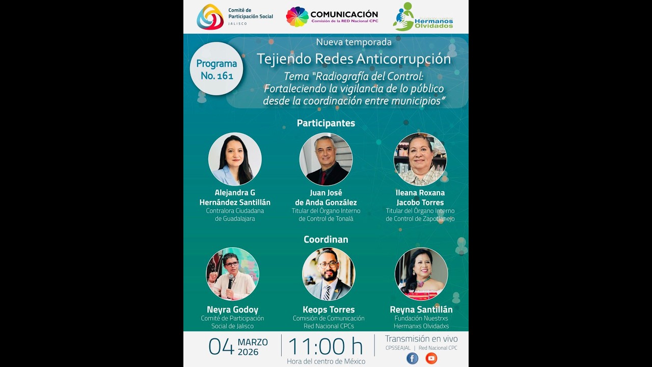 Tejiendo Redes Anticorrupción - Radiografía del Control:Fortaleciendo la vigilancia de lo público...