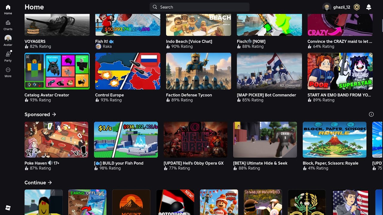 BERMAIN ROBLOX DI MALAM HARI