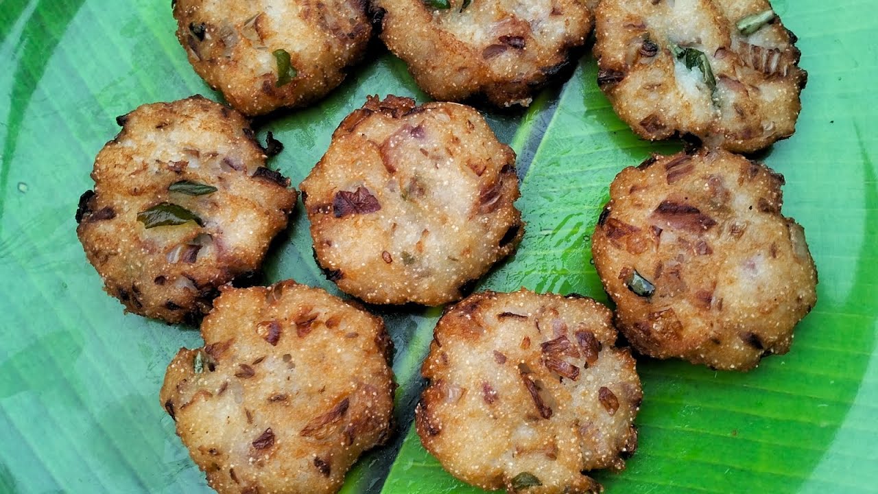 మిగిలిన అన్నంతో అప్పటికప్పుడు చేసుకునే క్రిస్పై వడలు 😋 instant breakfast snack👌